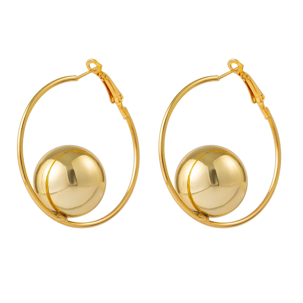 SW Circular Ball Hoop Earrings