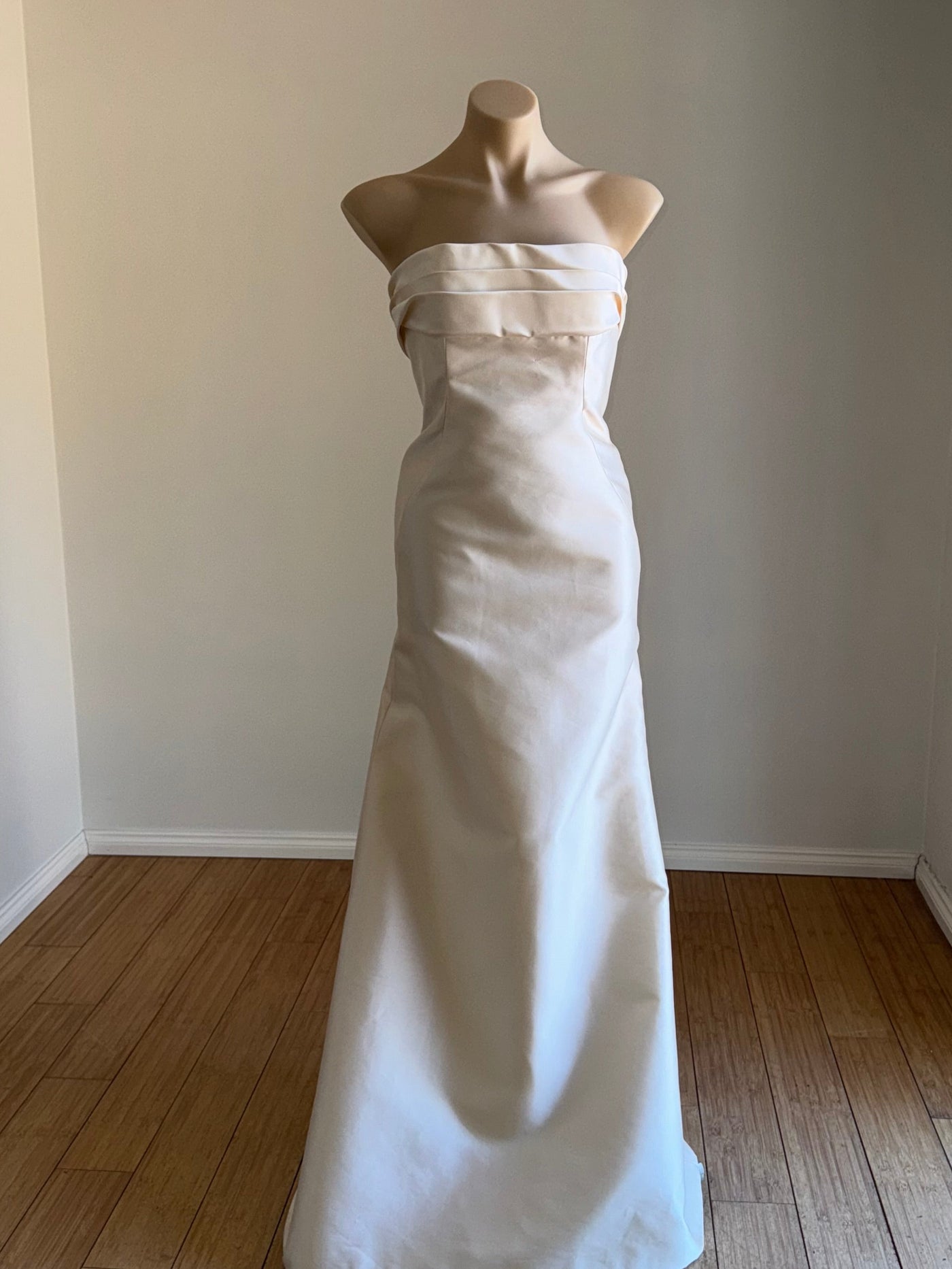 Vintage Mikado Wedding Dress UK10