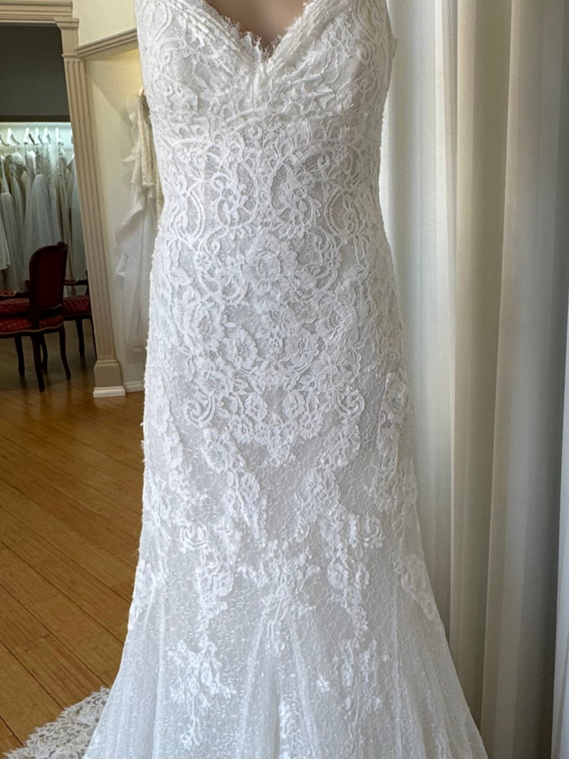 Spanish Lace Wedding Dress Size UK 12