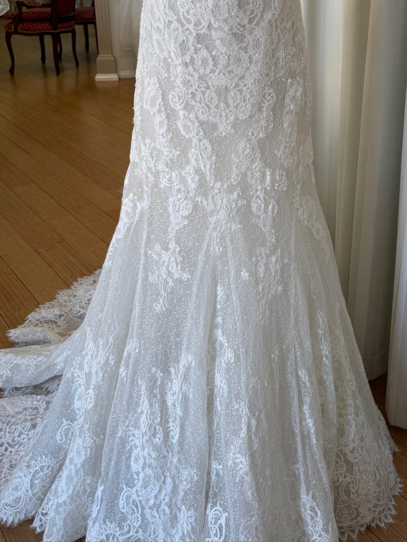 Spanish Lace Wedding Dress Size UK 12