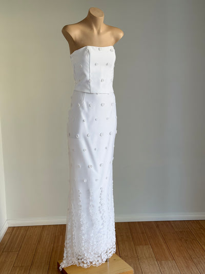 Ali Skirt & Top Embroidered Lace Set