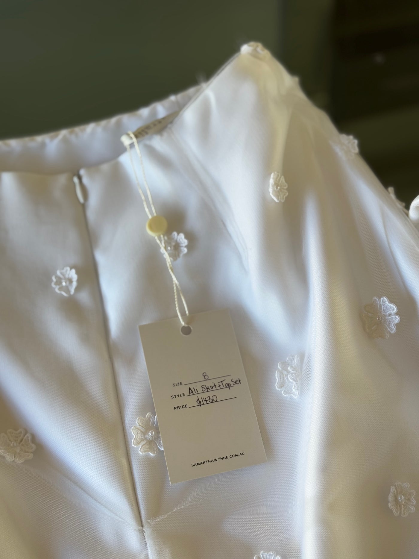 Ali Skirt & Top Embroidered Lace Set