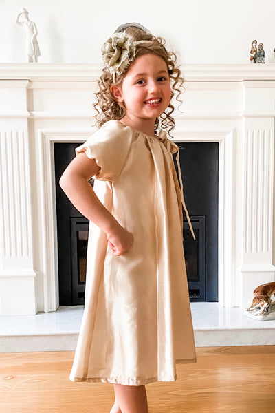 Adeline Gold Flower Girl & Special Occasion Dress | Samantha Wynne