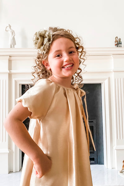 Adeline Gold Flower Girl & Special Occasion Dress | Samantha Wynne