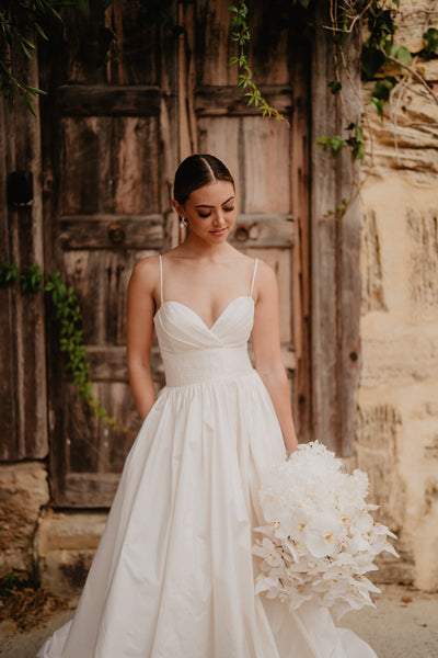 Boston Deluxe Silk Wedding Gown - Made To Order